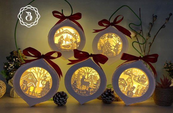 3D SVG Christmas Lanterns Review
