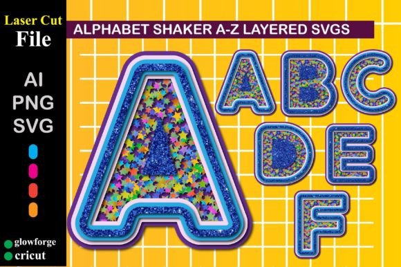 3D SVG Shapes: Alphabet Shaker a-Z Cake Topper SVG Review