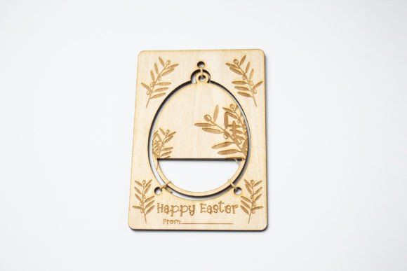 Easter 3D SVG Card: Olive Branch Design