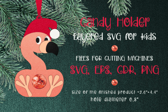 Flamingo Christmas Ornament 3D SVG Review