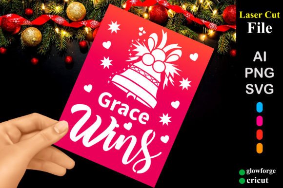 Grace Wins 3D SVG for Christmas Content