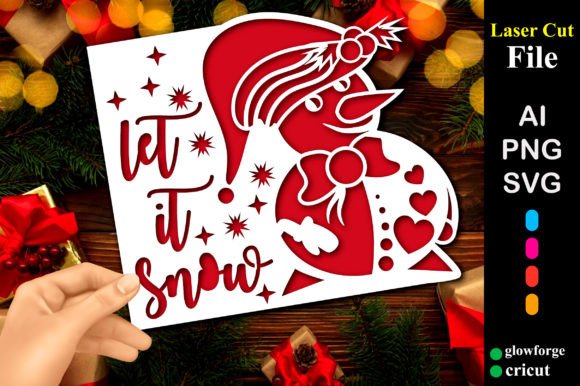 Let It Snow 3D SVG Christmas Card Review