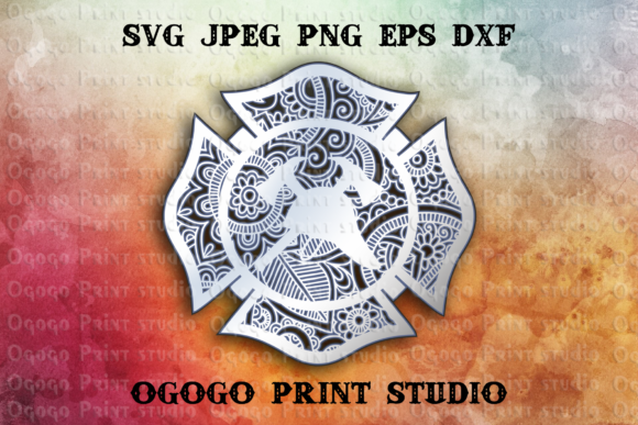 Maltese Cross 3D SVG for Shapes