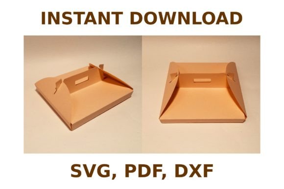 Pizza Box with Handle Template: 3D SVG Shapes Review