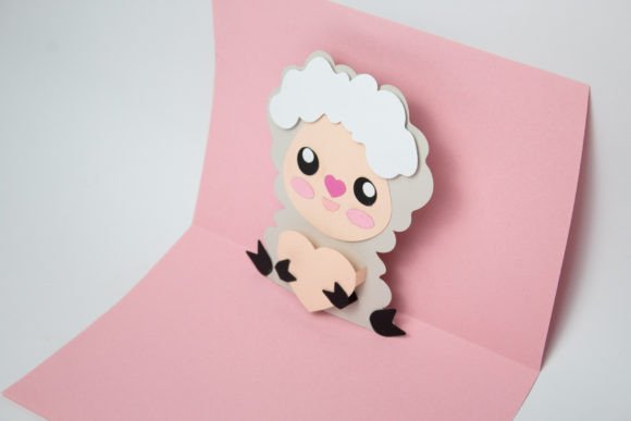Pop-up Card - Llama in Love: 3D SVG Greeting Cards