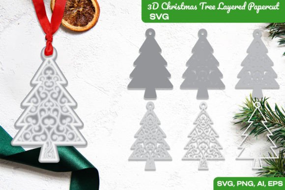 Reviewing a 3D SVG Christmas Tree Asset